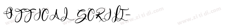 OFFICAL SCRIPT字体转换